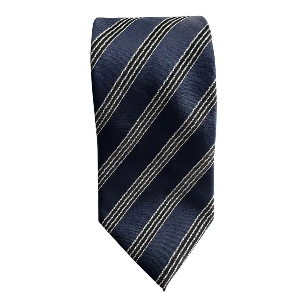 Jon Vandyke Tie Mens Classic Striped Polyester‎ Neckwear Business Formal Dress